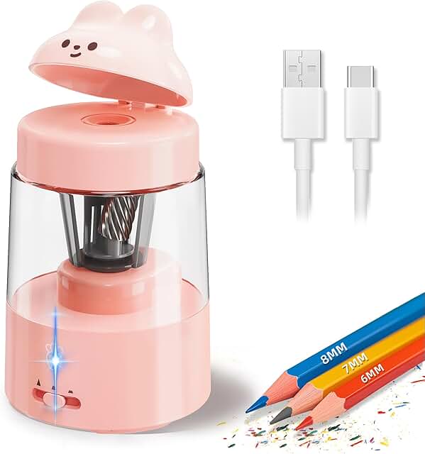 Electric Colored Pencil Sharpener for Kids and Home