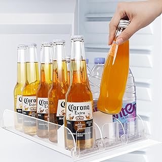 Fridge Drink Organizer with Automatic Pusher