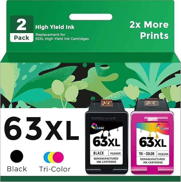 Black and color ink cartridge set for various printers