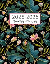 Teacher planner with weekly and monthly agendas