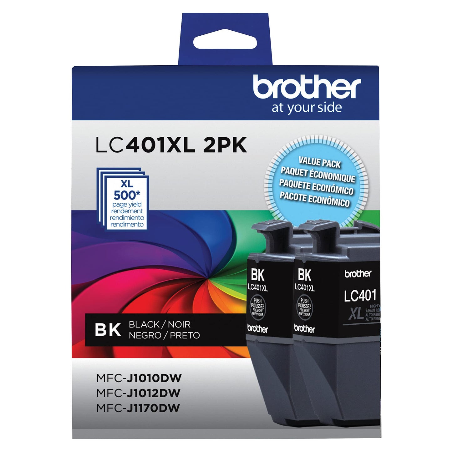 Genuine LC401XL 2PK High Yield 2-Pack Black Ink Cartridges