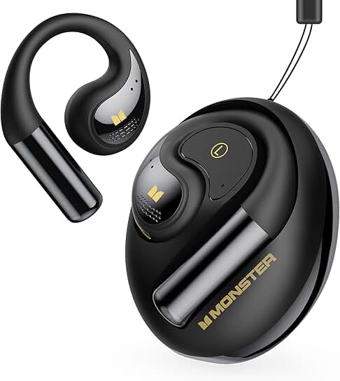 Open Ear Wireless Headphones with Bluetooth 5.4 and 24-Hour Playtime
