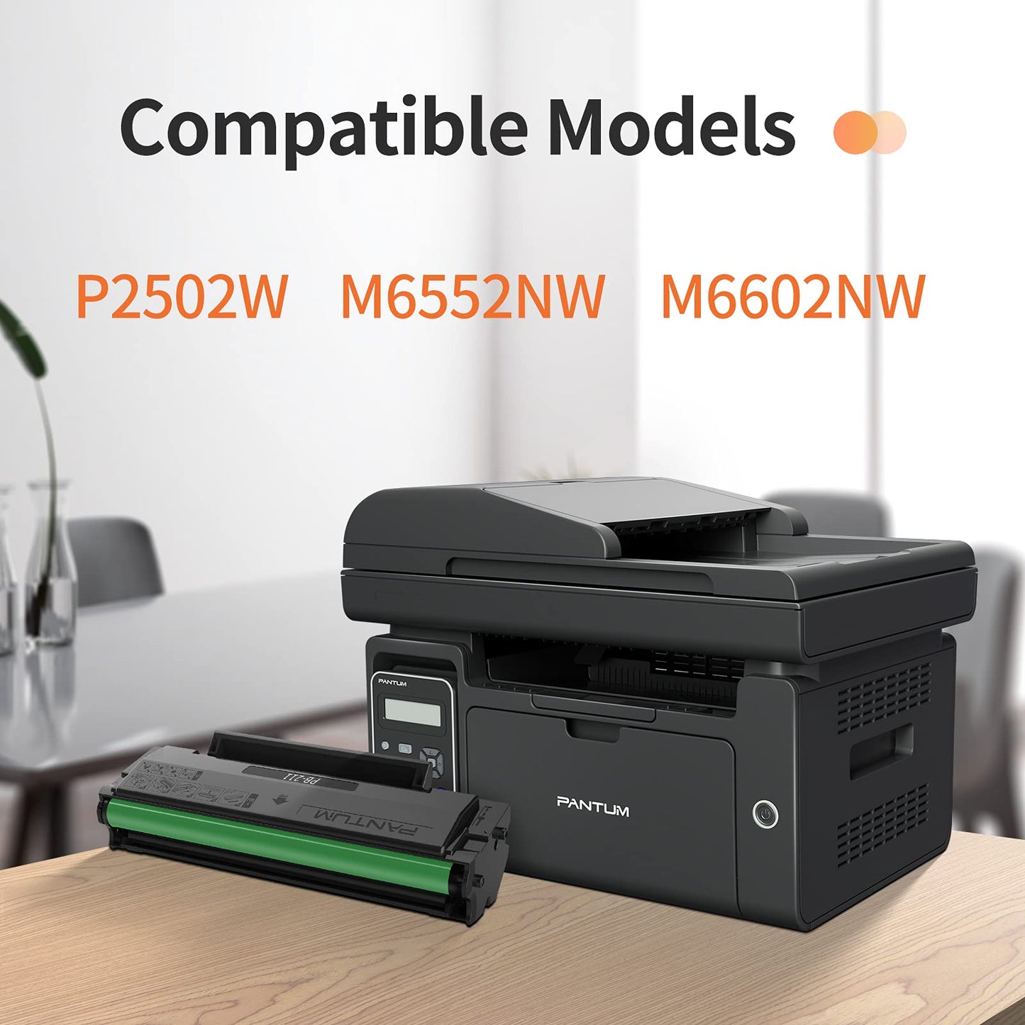 PB-211 Toner Cartridge Black for P2500W, P2502W, M6550NW, M6600NW, M6552NW, M6602NW