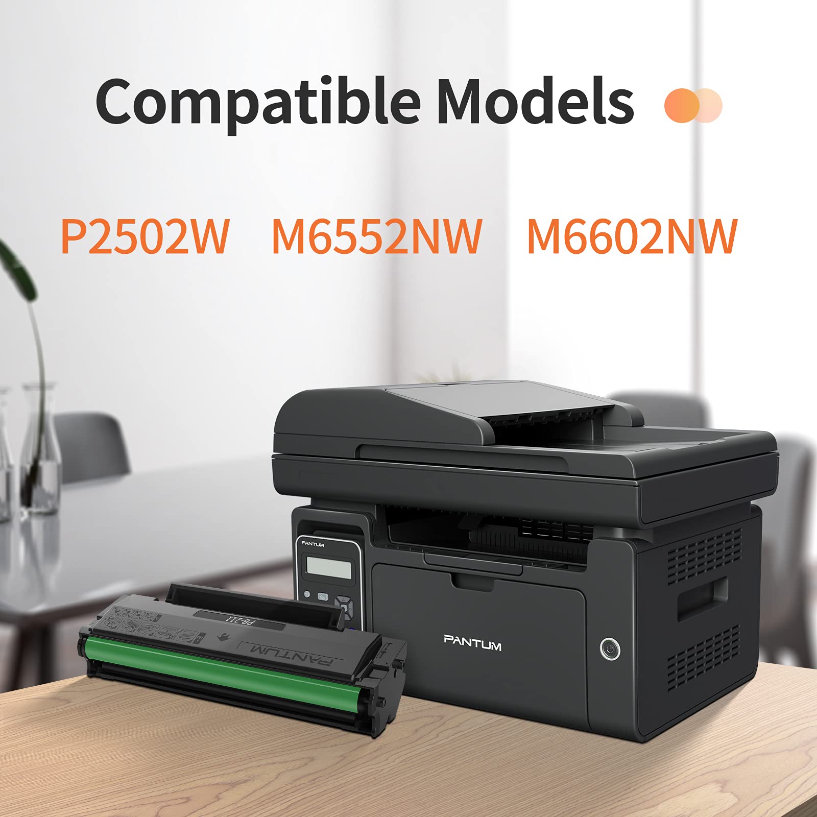 PB-211 Toner Cartridge Black for P2500W, P2502W, M6550NW, M6600NW, M6552NW, M6602NW