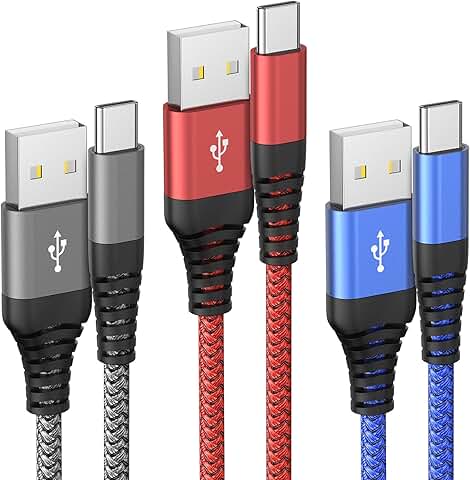 6 ft USB-C to USB-A fast charging cable