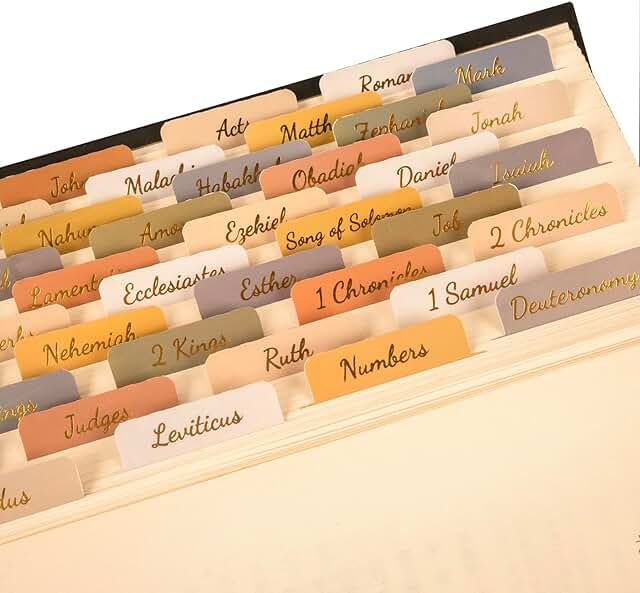 Gold Foil Bible Tabs for Study and Journaling
