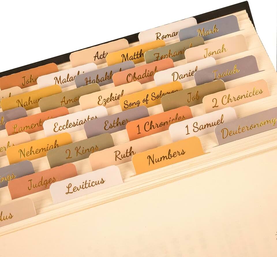Gold Foil Bible Tabs for Study and Journaling