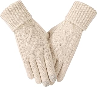 Women's Warm Winter Gloves with Touch Screen Fleece Lining