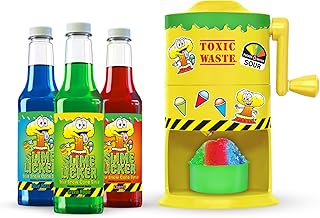 Mini Manual Snow Cone Maker with 3 Syrups