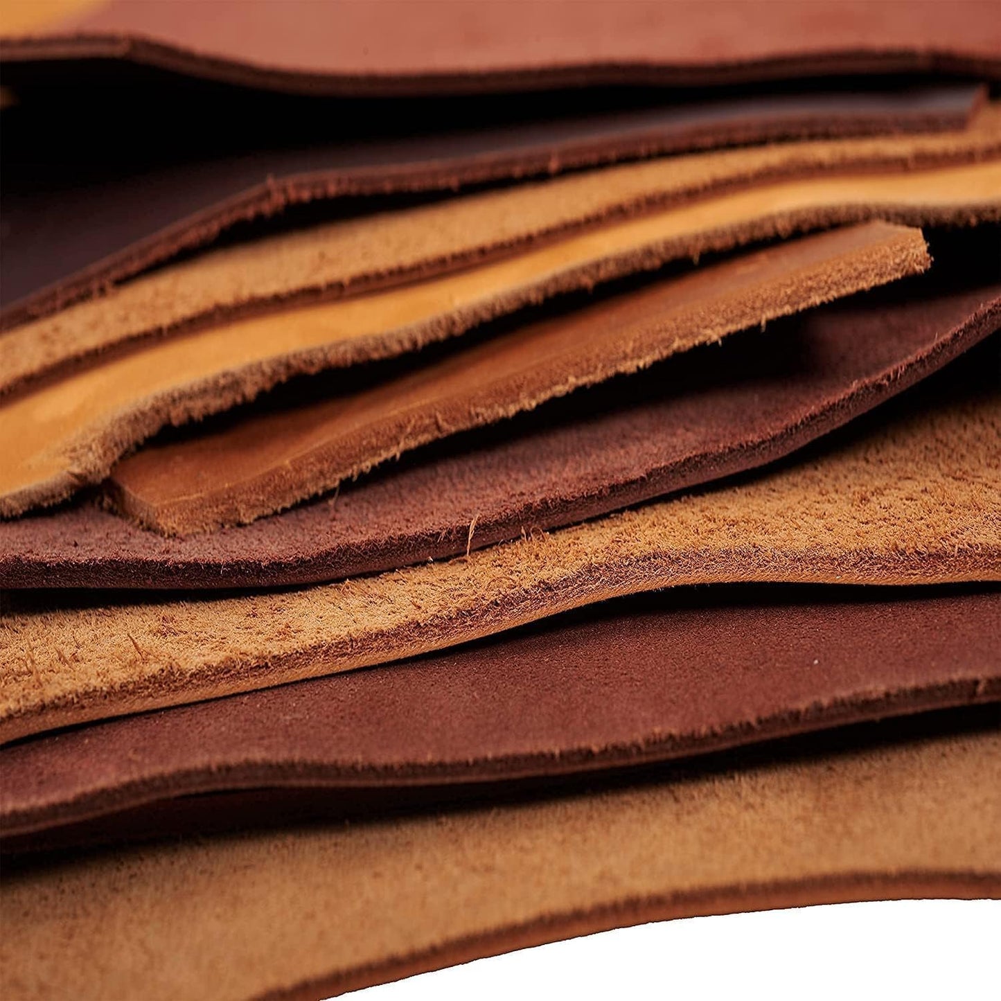 LeatherCraft Pro 1lb Full Grain Cowhide Leather Remnants Bag
