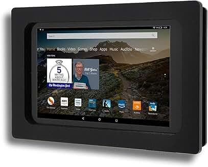 Anti-Theft Acrylic Enclosure for Amazon Tablet with Wall Mount