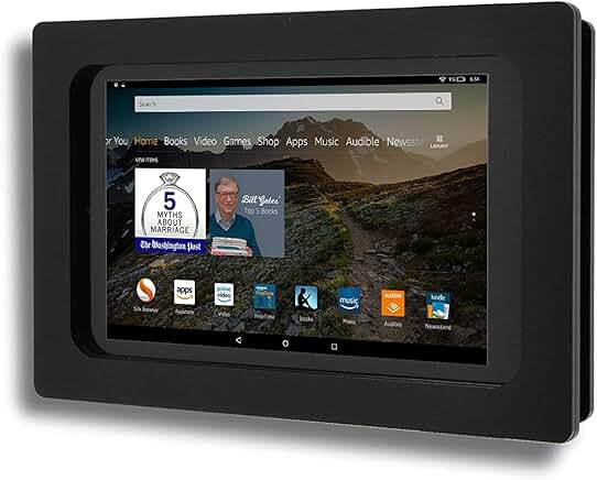 Anti-Theft Acrylic Enclosure for Amazon Tablet with Wall Mount