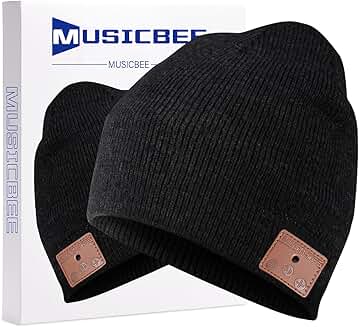 Wireless Knit Beanie with Microphone and Stereo Speakers