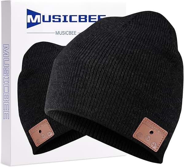 Wireless Knit Beanie with Microphone and Stereo Speakers
