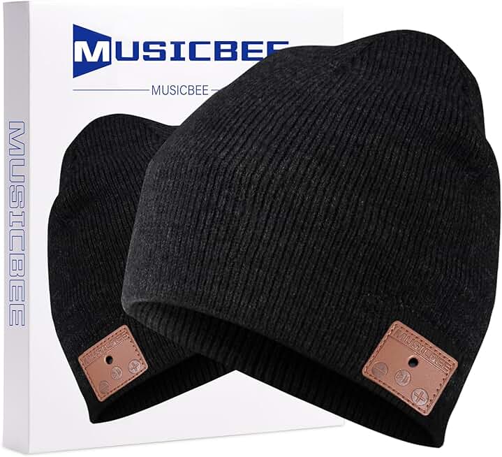 Wireless Knit Beanie with Microphone and Stereo Speakers