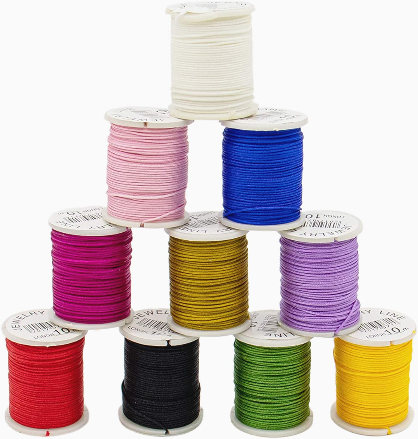 10 Rolls Nylon String for Jewelry and Crafts