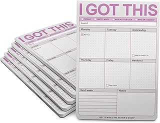 Six To-Do List Notepads, 6 x 9 inches