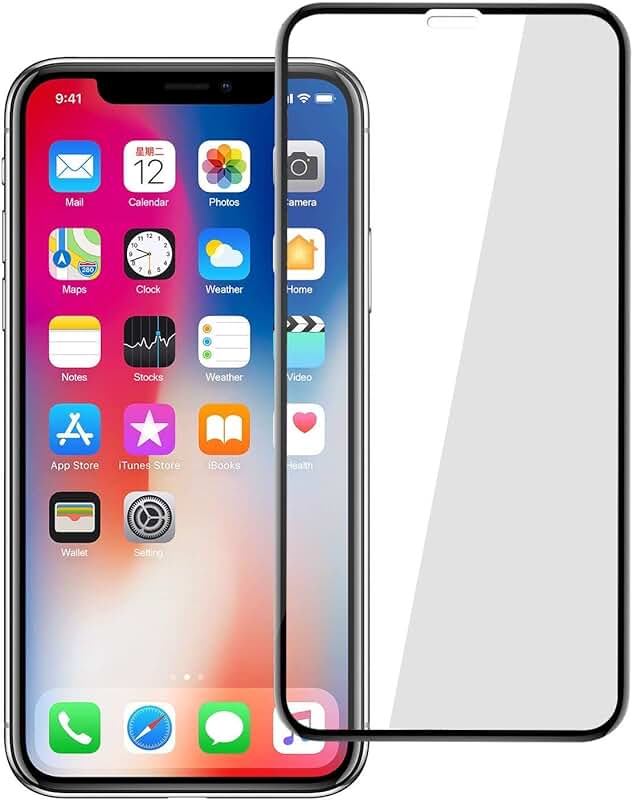 Full Cover Glass Screen Protector for iPhone XR, 2 Pack