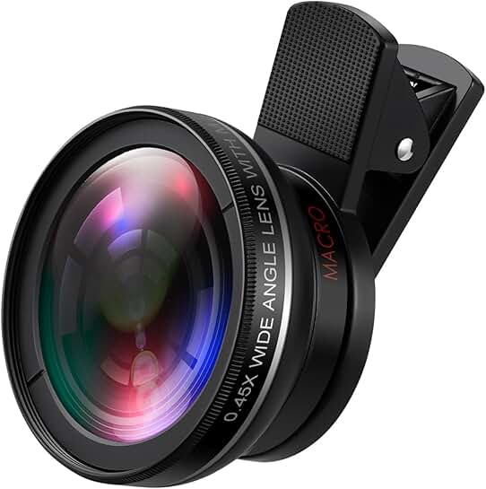 Phone Camera Lens Kit with Wide and Macro Lenses