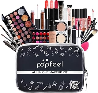 All-in-One Makeup Set for Women with Eyeshadow, Lipstick, Blush, and More