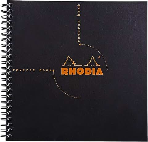 Black Rhodia Graph Reverse Standard Notebook