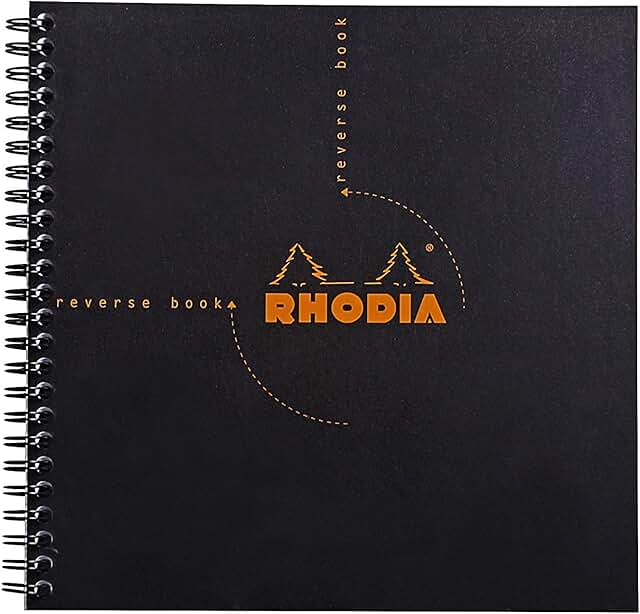 Black Rhodia Graph Reverse Standard Notebook