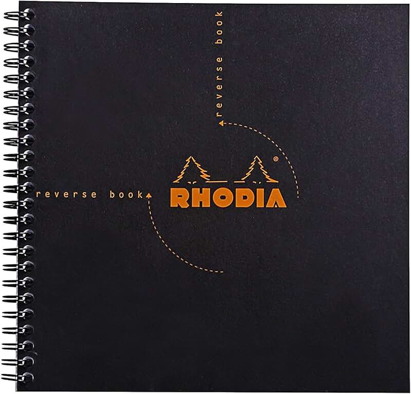 Black Rhodia Graph Reverse Standard Notebook