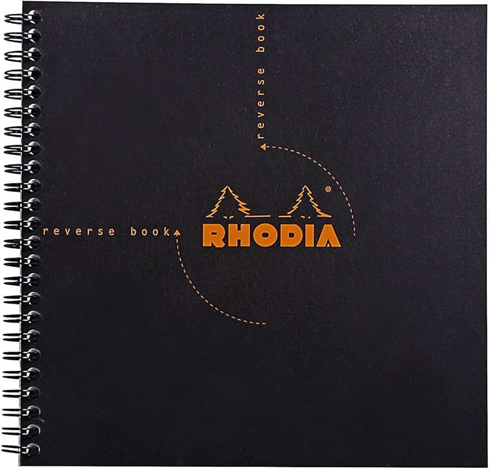 Black Rhodia Graph Reverse Standard Notebook