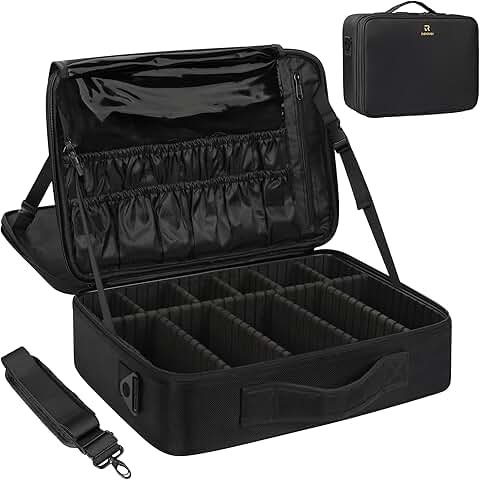 Large Capacity Makeup and Cosmetic Organizer with 3 Layers