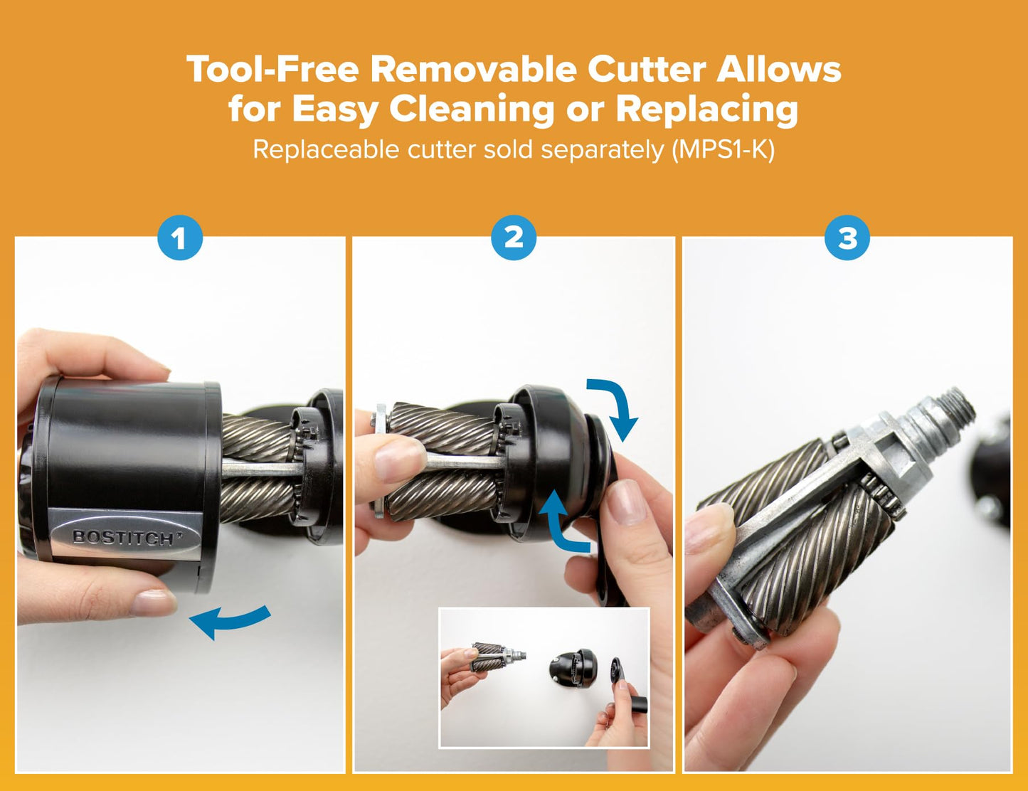 Wall Mount Manual Pencil Sharpener with 8-Hole Dial