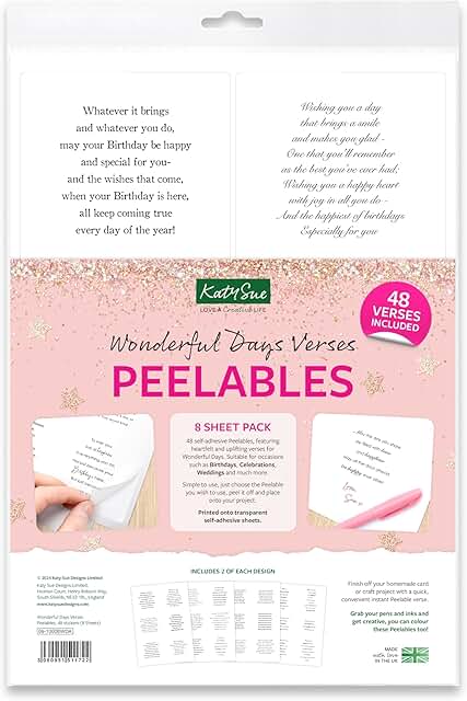 Wonderful Days Peelable Stickers for Card Making