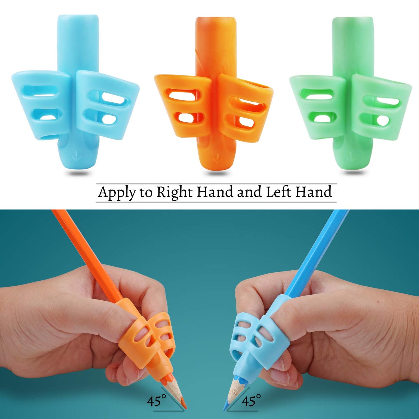 Pencil Grip Set for Kids, 3 Pack