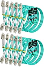 10 Pack 2M Multimode Duplex LC Fiber Patch Cables
