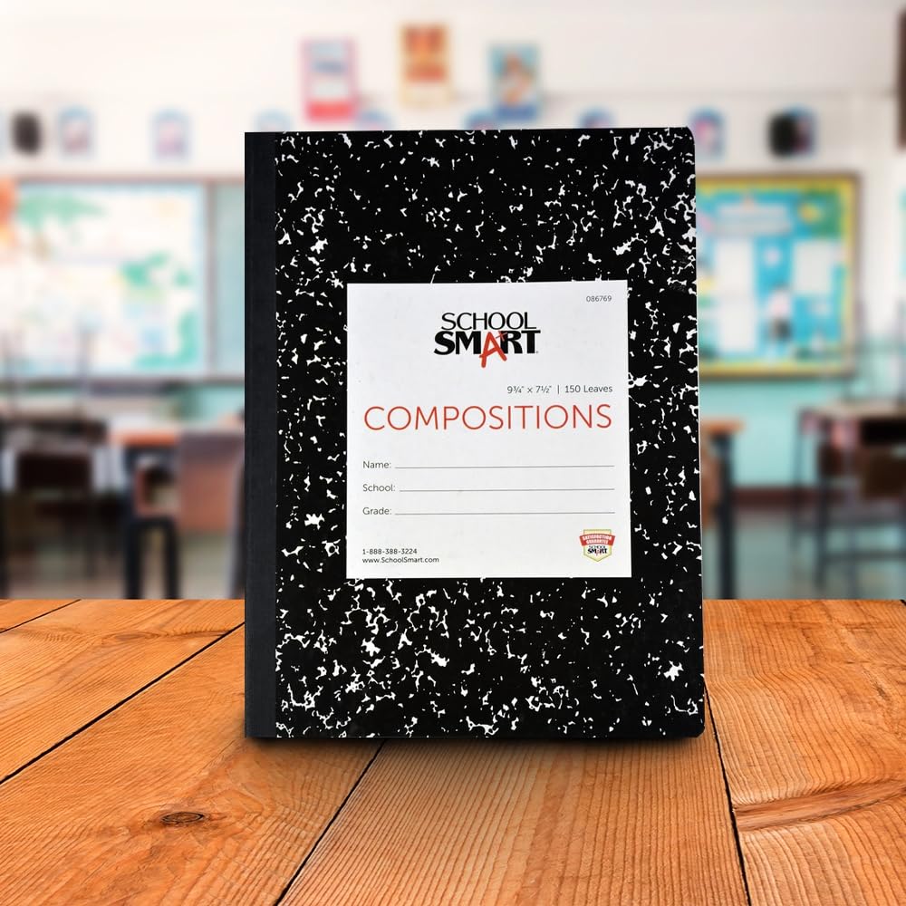 Hard Cover Ruled Composition Book, 150 Sheets