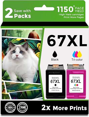 67XL Black and Color Ink Cartridge Pack