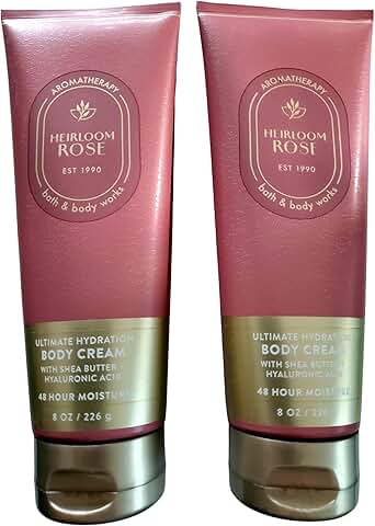 Aromatherapy Rose Body Cream, 8 oz, pack of 2