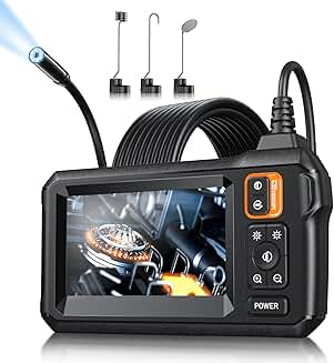 HD Endoscope Camera with Light and 4.3" Screen