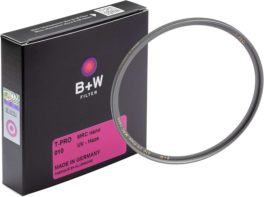 UV-Haze Protection Filter for Camera Lens, 49mm
