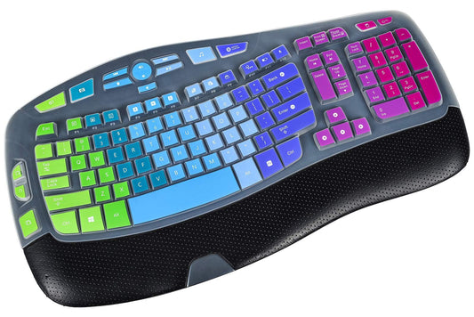 Rainbow Keyboard Cover for Wireless Wave Keyboard