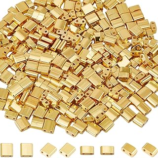 300pcs Gold Tila Beads for Jewelry Making