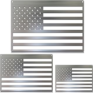 3-Size Stainless Steel American Flag Stencil for Crafts