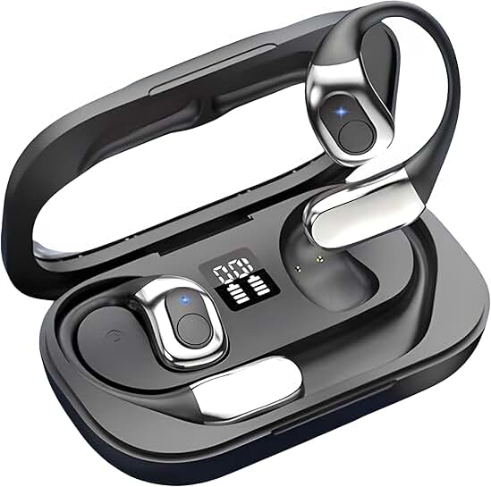 Open Ear Wireless Earbuds with Microphone and Waterproofing