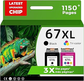 Black and color ink cartridges for HP printers