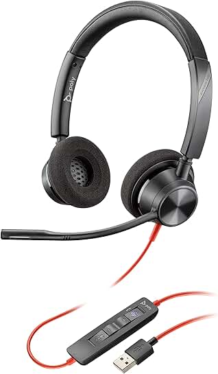 Wired Dual-Ear Stereo Headset with Boom Mic