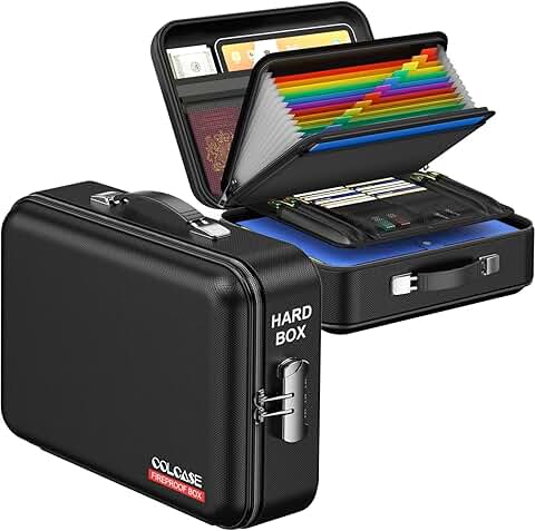 Fireproof and Water-Resistant Document Safe Box