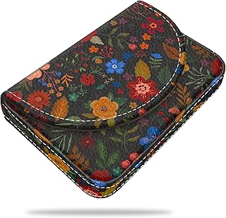Multi Card Holder with Magnetic Closure and Color Pattern
