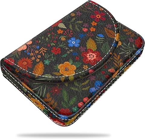 Multi Card Holder with Magnetic Closure and Color Pattern