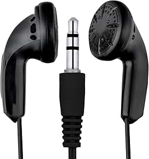 Pack of 100 Black Earbuds for School Classrooms