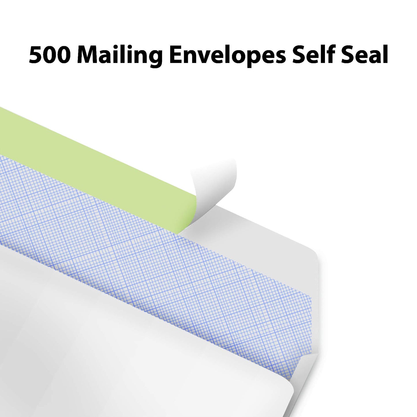 Self Seal Letter Size Envelopes, 500 Pack