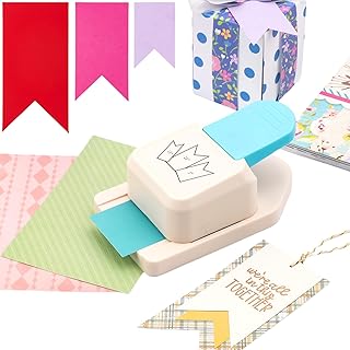 3-in-1 Tag Shape Paper Punch for Crafts